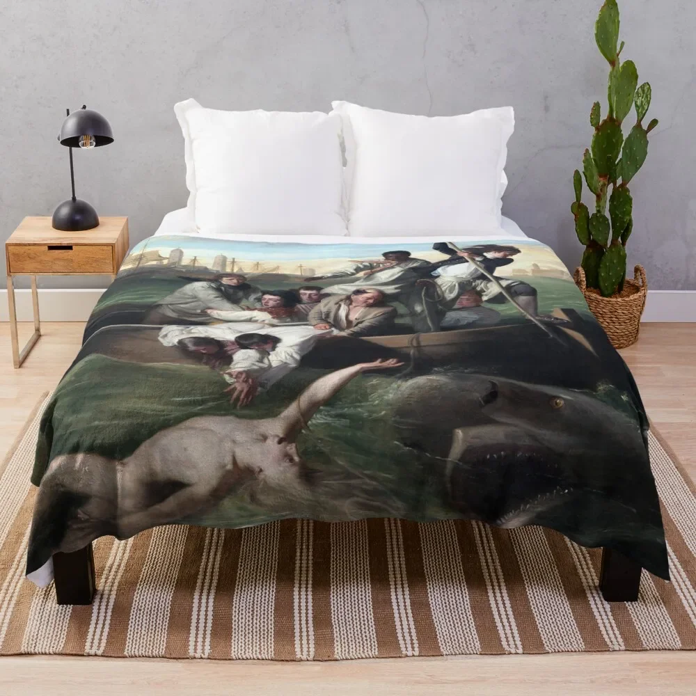 John Singleton Copley Watson E The Shark Coperta Multiuso Coperte Decorative Pesanti