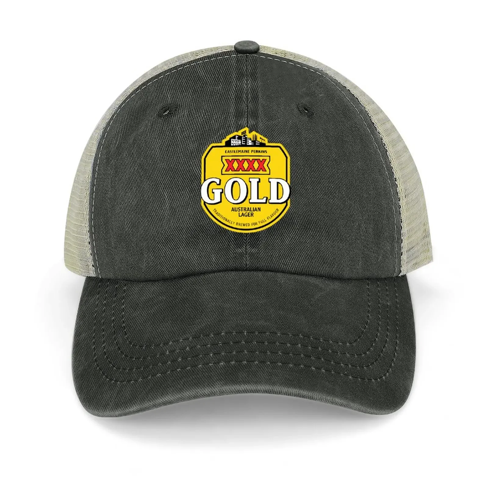 Xxxx Gold Australian Lager Logo Cappello Da Cowboy Wild Ball Hat Streetwear Derby Hat Baseball Per Uomo Donna