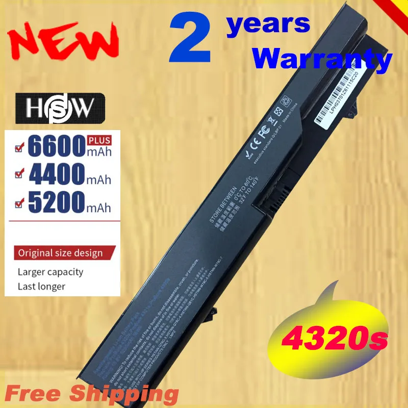 Hsw Speciale Batteria Per Hp Probook 4320 4325S 4320S 4321 525S 4321S 4520S 4320T 4326S 4420S 4421S 4425S 4520 620 Trasporto Veloce