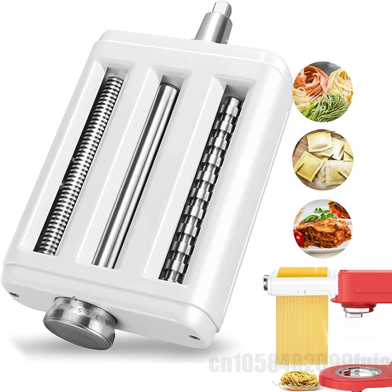 Per Kitchenaid Ka 3 In 1 Impastatrice Per Pasta A Rullo 3 In1 Spaghetti Cutter Noodle Presser Making Kitchen Aid Press Noodles Machines
