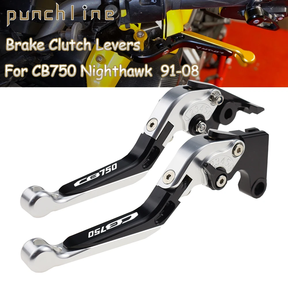 Fit Cb750 Nighthawk 1991-2008 Leve Frizione Per Cb 750 Nighthawk Maniglie Freno Estensibili Pieghevoli