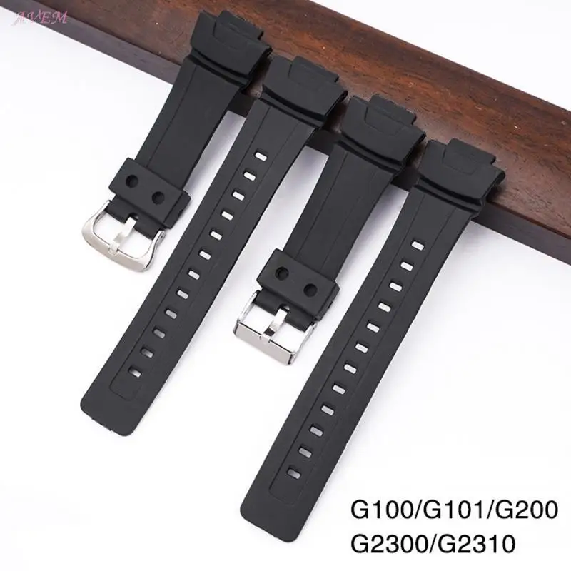 Cinturino Per Orologio Nero Per Casio G Shock G100 G200 G101 G2310 G2300 Cinturino G-100 G-200 G-101 G-2310 G-2300 Cinturino In Resina