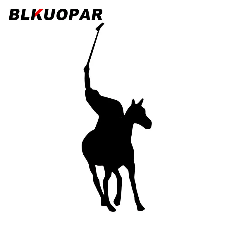 Blkuopar Horse Rider Silhouette Car Stickers Personality Creative Decal Windows Trunk Motorcycle Windshield Car Door Protector