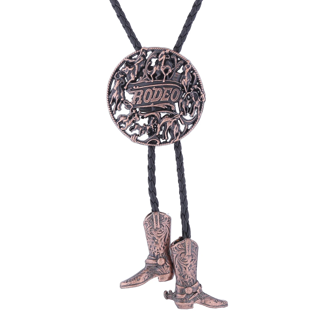 Western Bull Rider Bolo Tie