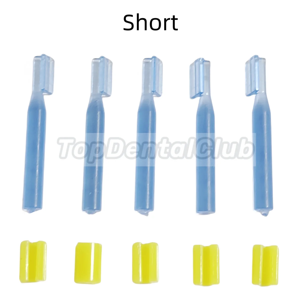 5Kit Dental Blue Bar Yellow Clips Bolt Cap Overdenture Femmina Riders Attachment Short