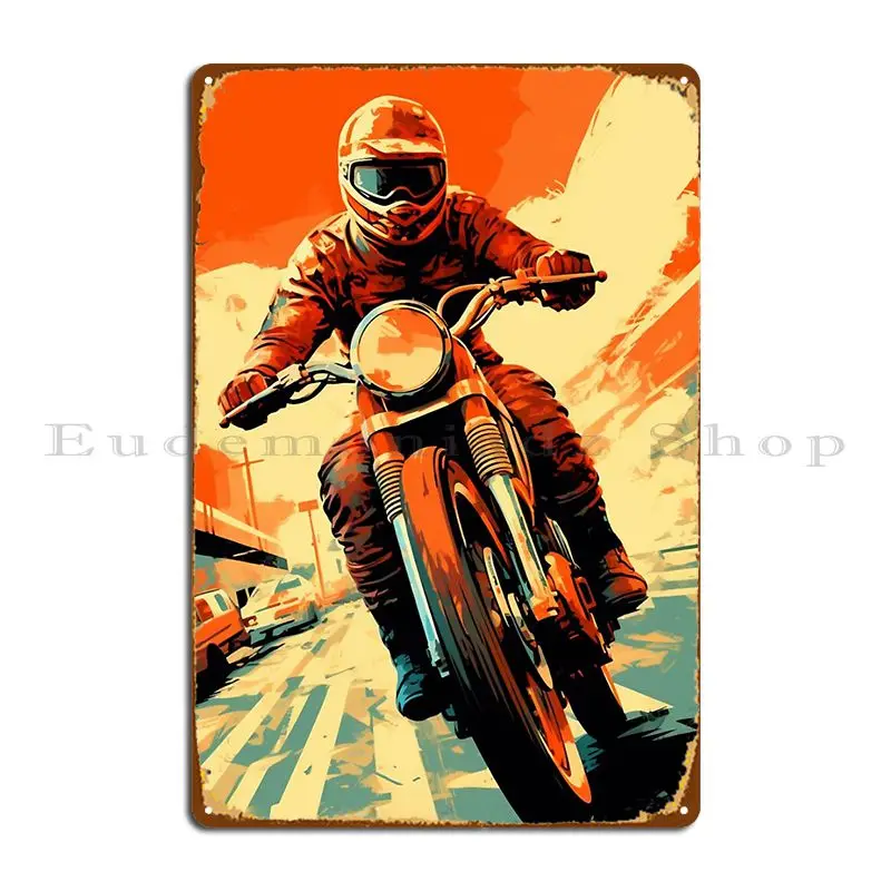Rivoluzionario Riders Shepard Fairey S Moto Poster Targa In Metallo Poster Crea Poster Personalizzato Cinema Tin Sign