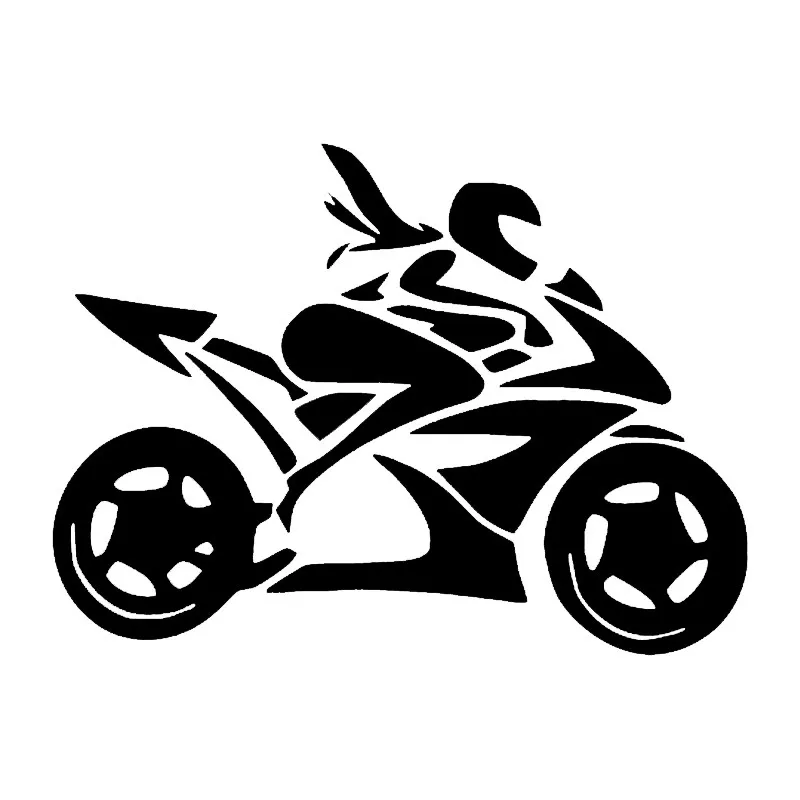 Car Sticker Girl Motorcycle Rider Personalized Car Sticker Motorcycle Car Shape 20*14.7Cm Car Decal