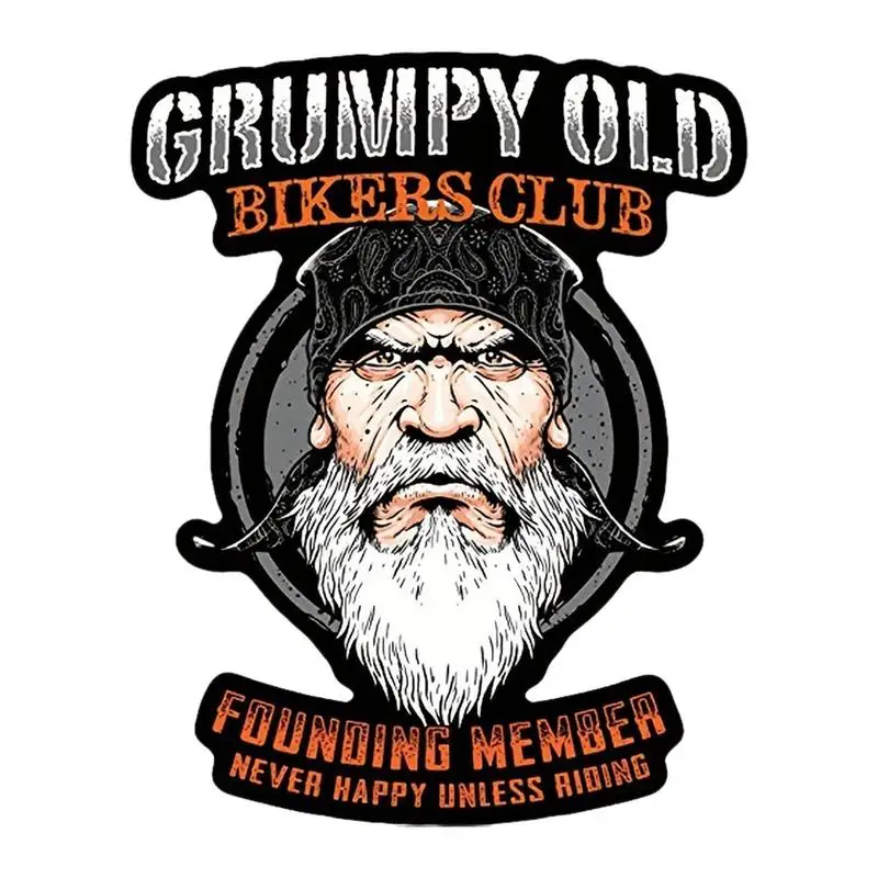 Adesivi Grumpy Old Man Rider Adesivi Grumpy Old Man Per Moto Grumpy Old Man Car Front Rear Window Decal Per Auto
