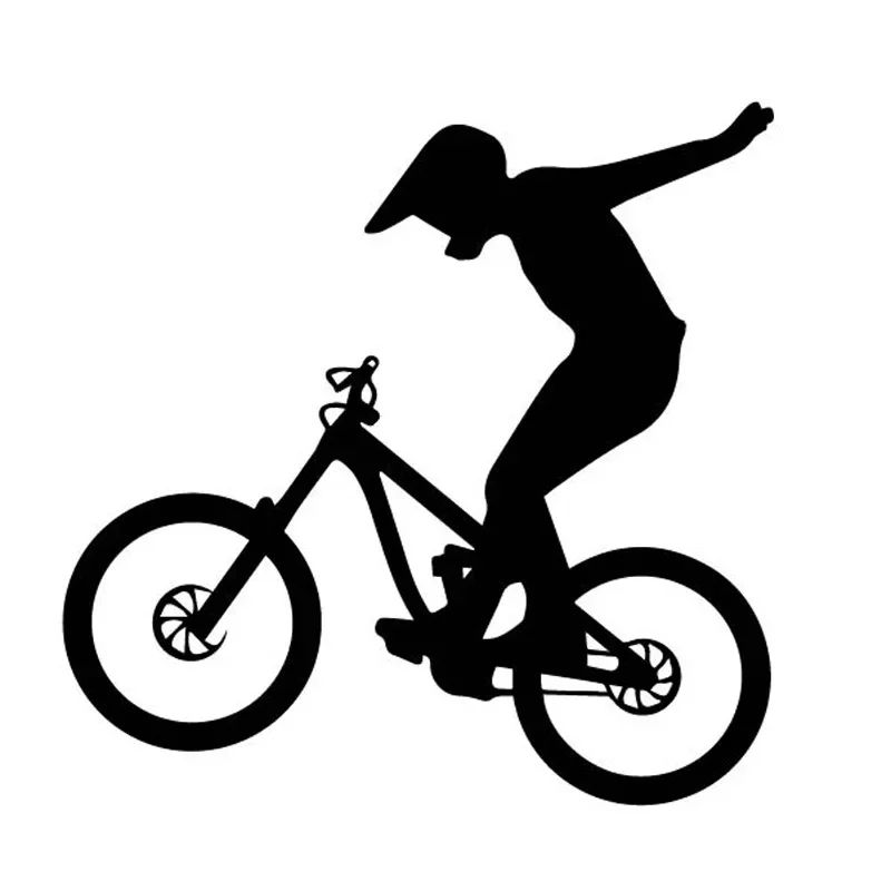 Ofk Car Sticker Original Bicycle Rider Bmx Skills Extreme Maximal Sport Waterproof Sunscreen Decal Decor Pvc,15Cm * 15Cm
