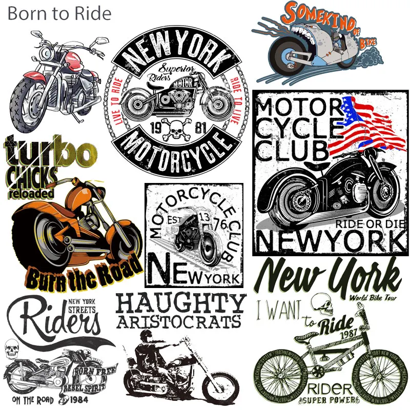 Abbigliamento Da Motociclista Pasta Termica Foglio Di Ferro Patch Design Luxury Custom Patch Adesivo A Trasferimento Termico Per Magliette