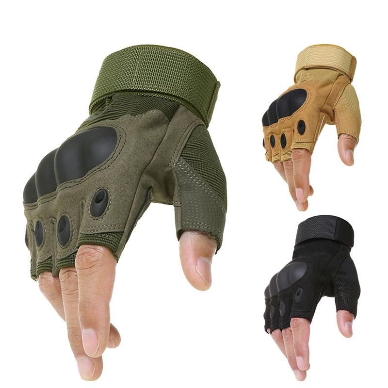 Guanti Mezze Dita Per Moto Calde Di Stagione Guanti Per Moto Fuoristrada Per Bicicletta Con Nocche Dure Guanti Mezze Dita Per Bicicletta Da Motociclis