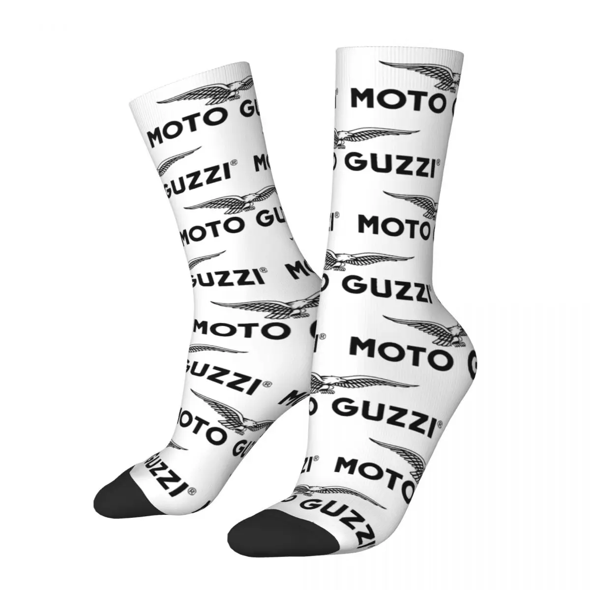 Moto Guzzi Da Donna Motor Rider Moto Racing Cross Socks Soft Funny Happy Socks Novità Merch Middle Tubecrew Socks