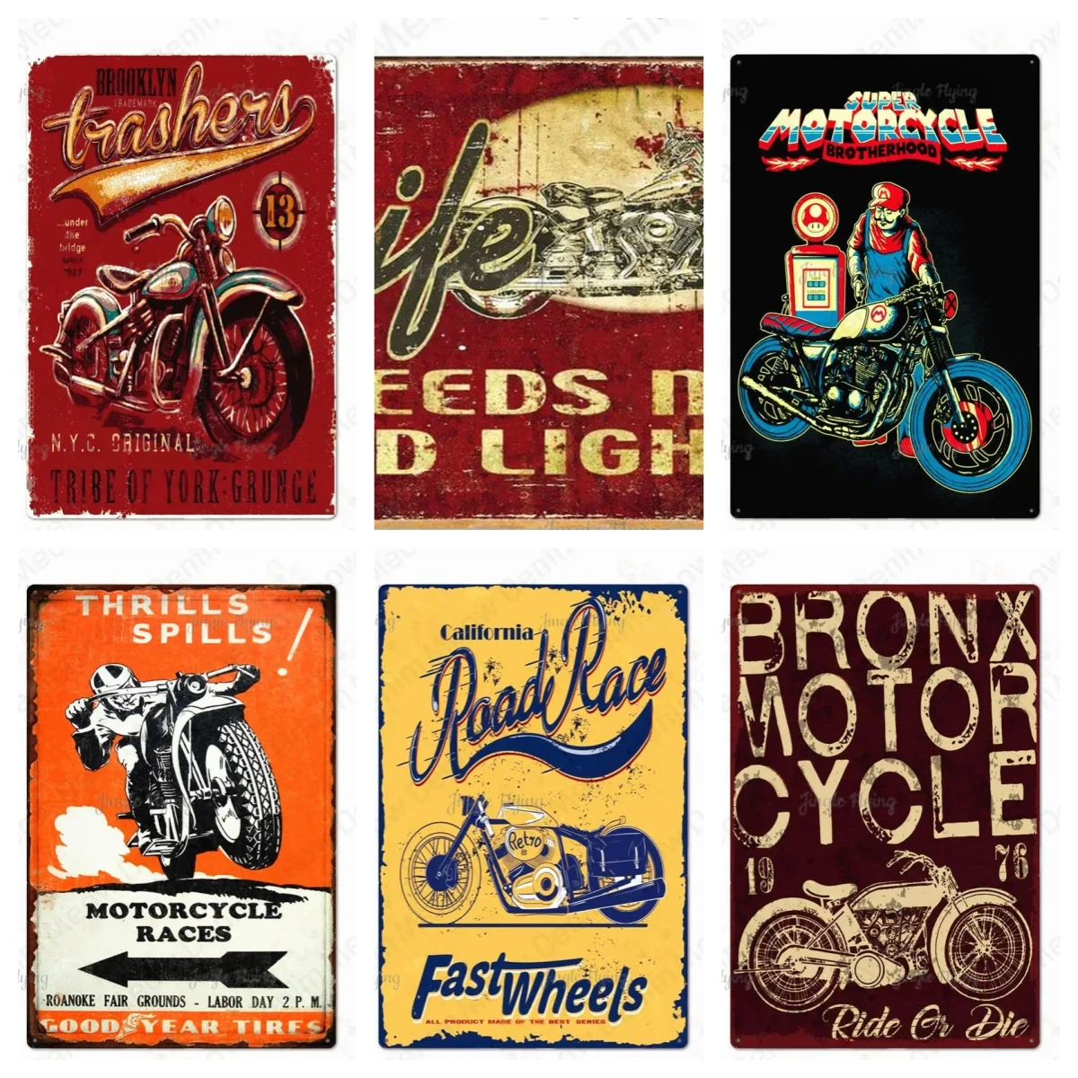 Motorccross Legend Life Riders Club Metal Sign Garage Pub Plate Road Race Ride O Die Plaque Man Cave Iron Plate Painting