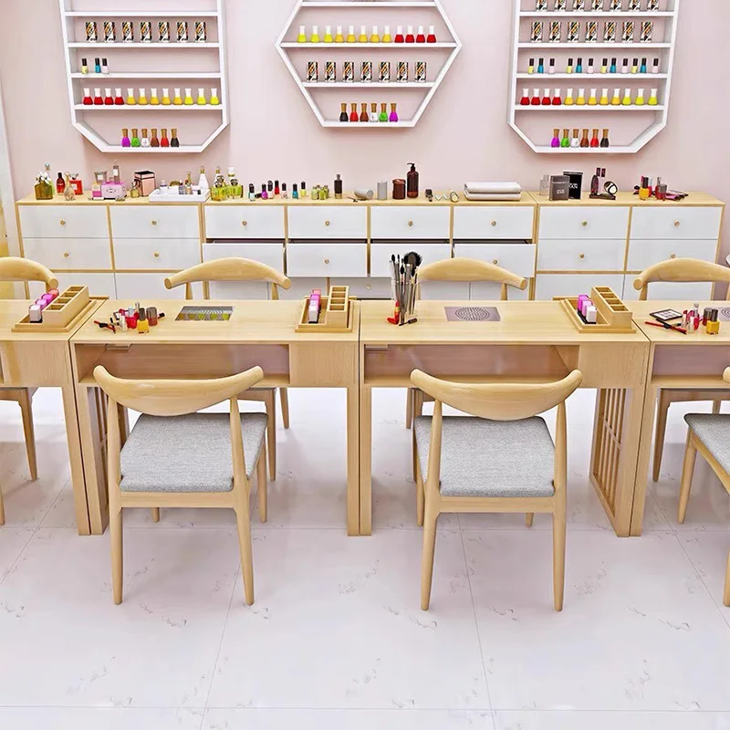 Pieghevole Workstation Nail Desk Design European Storage Organizer Nail Desk Professionals Lamp Tavolo Per Unghe Furniture