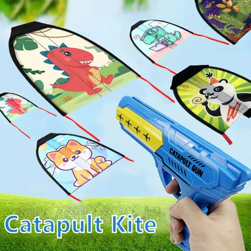 Bambini Slingshot Kite Windless Volo Banda Di Gomma Catapulta Giocattolo Launcher All'Aperto Catapulta Kite Giocattoli Per I Ragazzi Regalo Di Natale