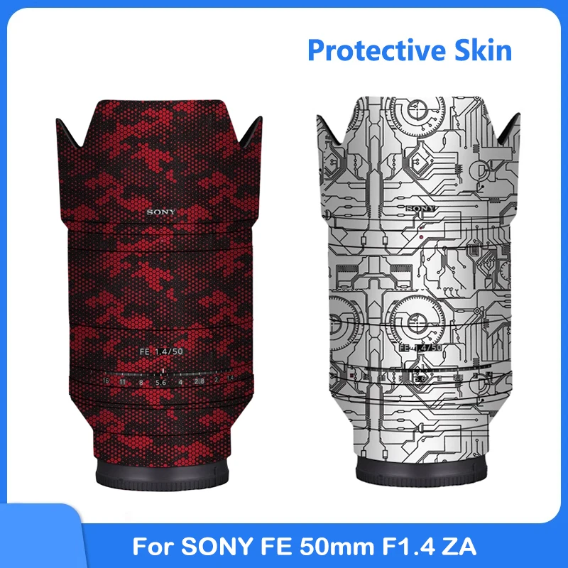 Sel50F14Z Adesivo Per Obiettivo Della Fotocamera Coat Wrap Pellicola Protettiva Decalcomania Del Corpo Per Sony Fe 50 F1.4Za 50Mm 1.4 Za Fe50/1.4 Fe50