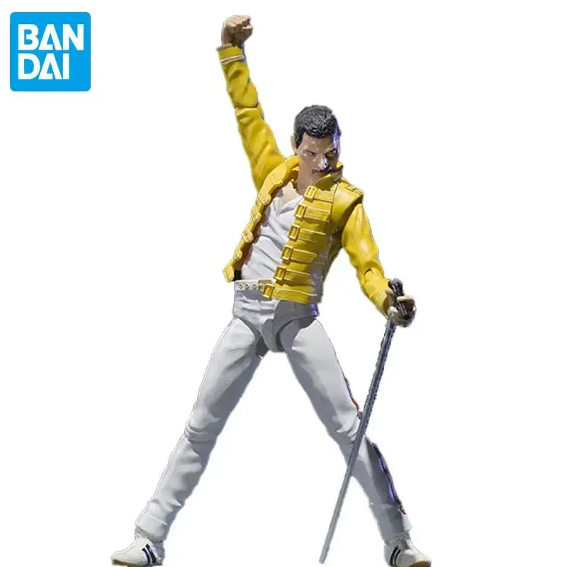 Originale Bandai 1/12 Queen Freddy Mercury Live At Wembley Stadium Figurnies 15Cm Shf Doll Action Figure Modello Giocattoli Per Bambini Adulti