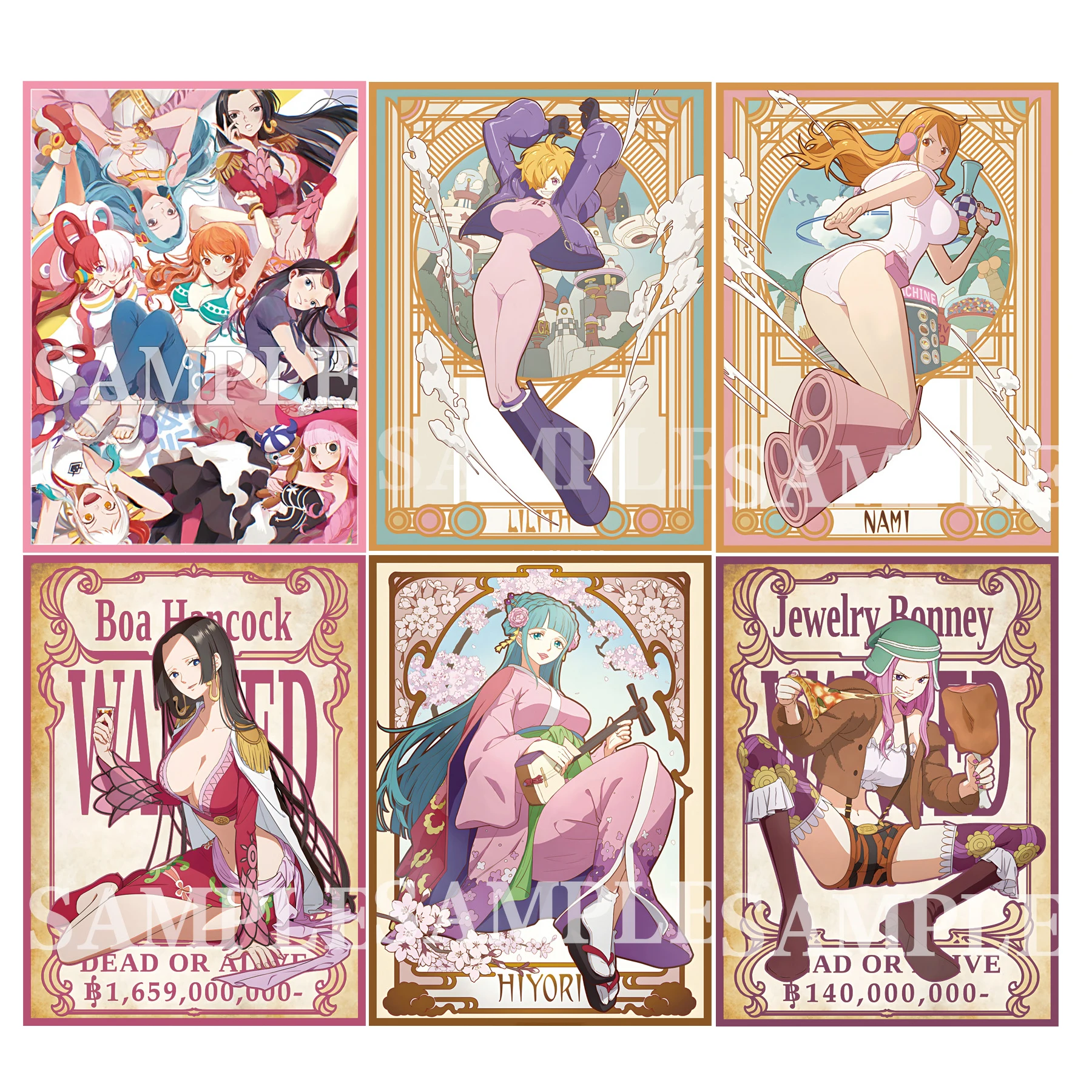 Fai Da Te Self Made 60 Pz/Set One Piece Opcg Hancock Kozuki Hiyori Card Sleeves Ptcg Collection Card Color Flash Card Cover Regali Giocattolo