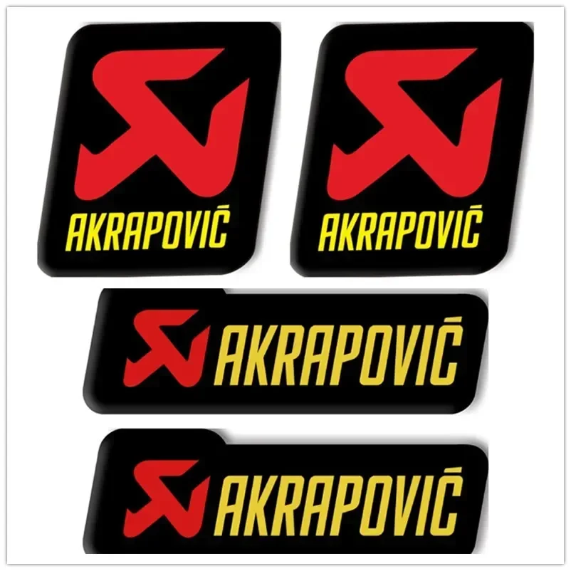 3D Moto Scarico Akrapovic Sticker Logo Silenziatore Silenziatore Punta Tubo Decalcomania Per Bmw R1200Gs Scarico Stack Sticker Alumite