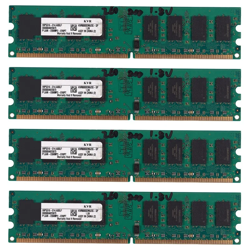 4X 2Gb Ddr2 Pc2-6400 800Mhz 240Pin 1.8V Desktop Dimm Memoria Ram Per, Per Amd(2Gb/800,W)