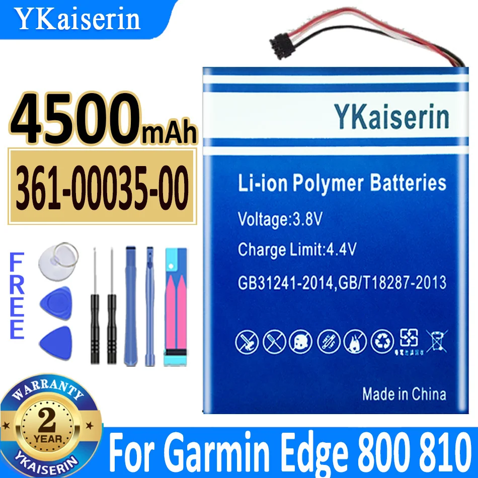 Batteria Ykaiserin 361-00035-00 3610003501 4500Mah Per Garmin Edge 810 Edge 800 Nuvi 30 40 40Lm 50 50Lm 55Lm 55Lmt Gps 12