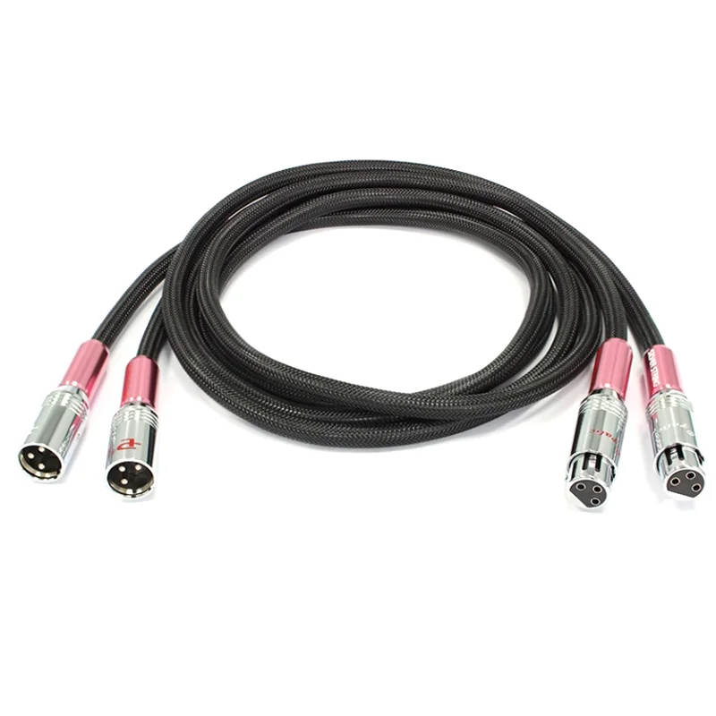 Coppia Mcintosh Argento Placcato Xlr Balanced Cable Amplificatore Microfono Maschio A Femmina Hifi Audio Interconnect Line
