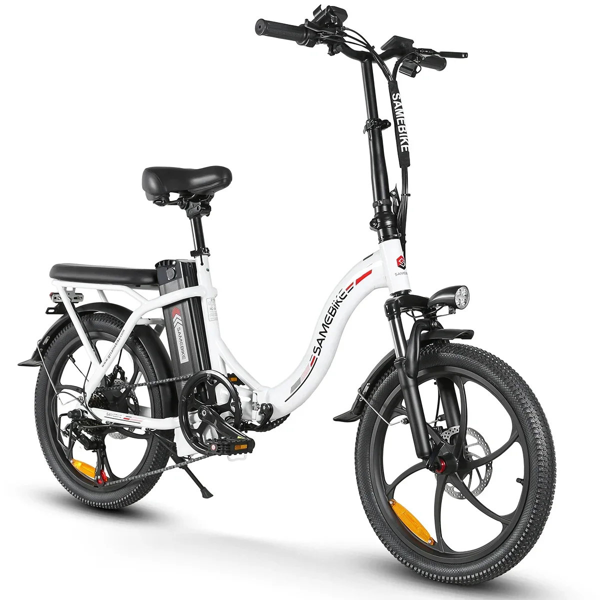 Samebike Cy20 Bicicletta Elettrica Pieghevole 350W 36V 12Ah Fat Ebike 32 Km/H 7 Marce City Bike Fat Ebike