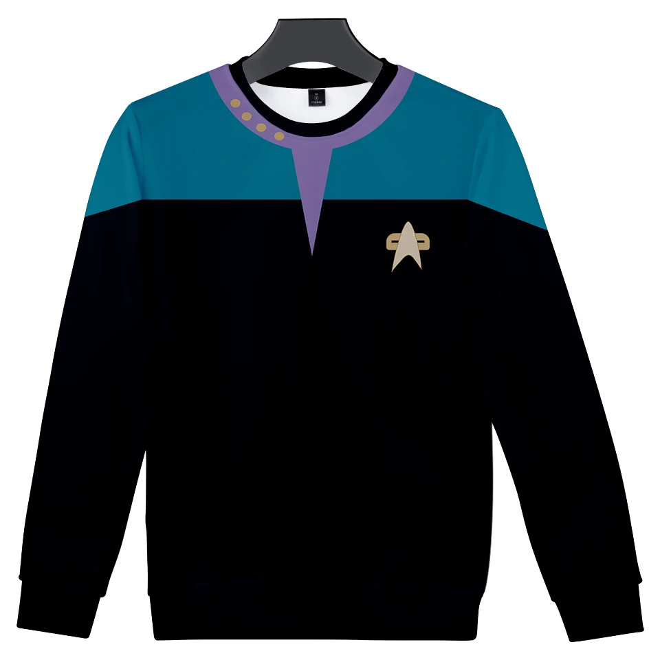 Movie Star Trek Felpe Con Cappuccio Felpe 3D O-Collo Abiti A Maniche Lunghe Star Trek Felpa Con Cappuccio Cosplay Plus Size Per Uomo Streetwear