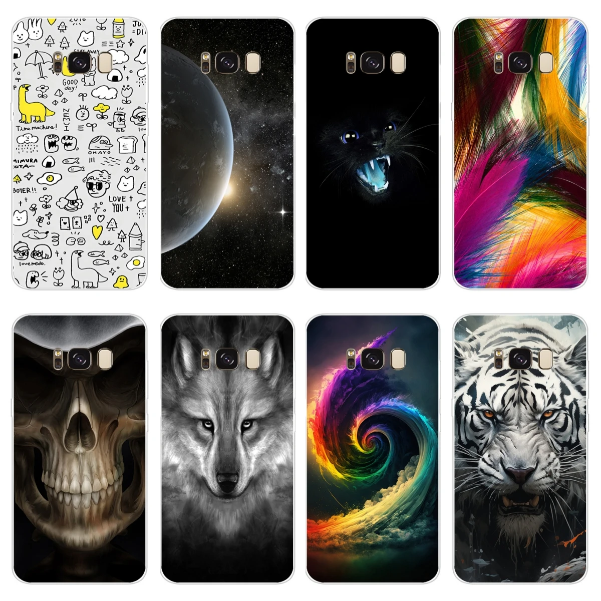 Per Samsung Galaxy S8 Plus Soft Tpu Phone Skin Shell Tiger Cover Protettiva Per Telefono Fundas Per Samsung Galaxy S8 Plus Best