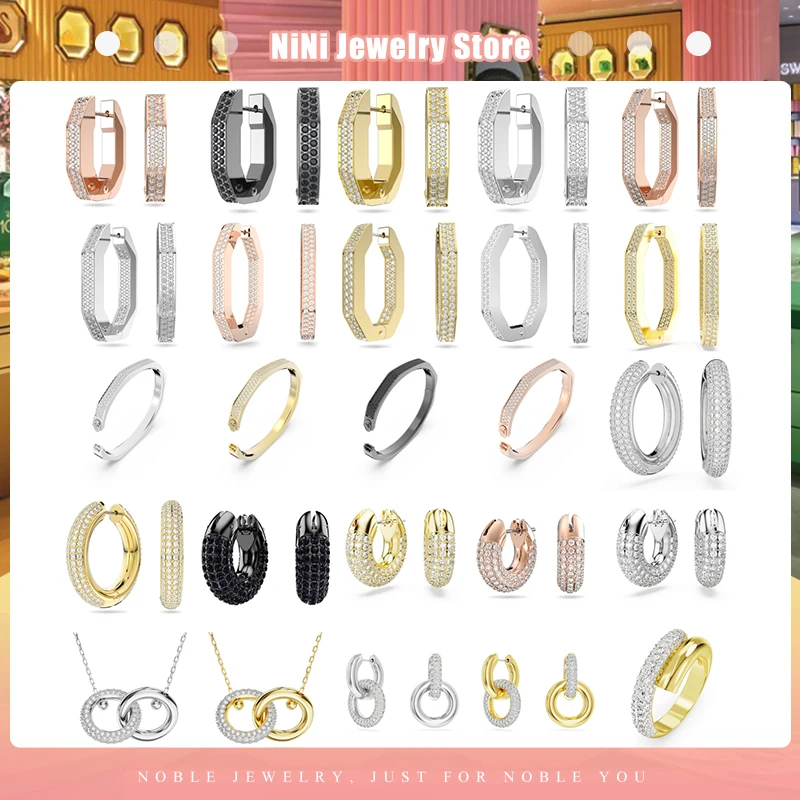 2024 Donne Advanced Jewelry Zircone Original Swarovskies Parure Abile Style Orecchini Collana 925 Gioielli In Argento Certificati Orig