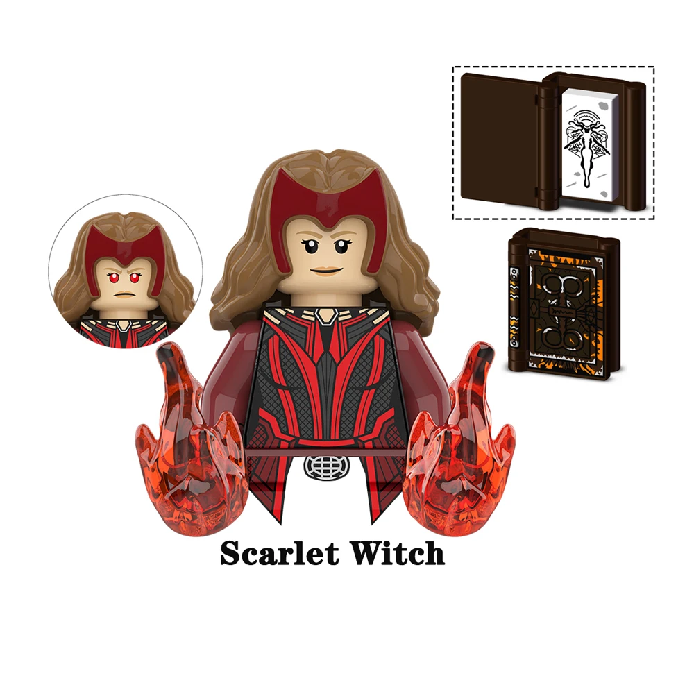 Wanda Model Building Blocks Scarlet Witch Bricks Vision Figure Mini Quicksilver Figurine Toys