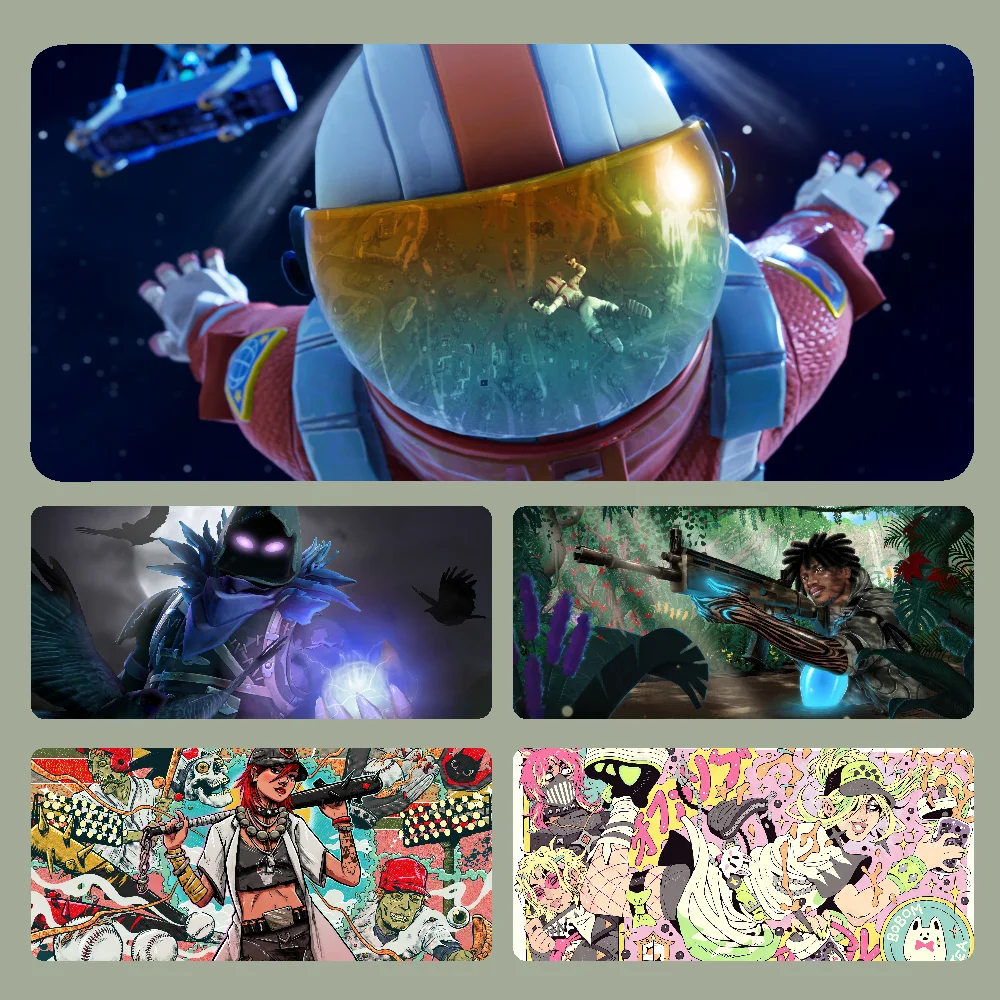 F-Fortnite Mousepad Accessori Per Giochi Per Computer Di Grandi Dimensioni Tappetini Per Mouse Tappetini Da Scrivania Tappetino Per Mouse Morbido Anti