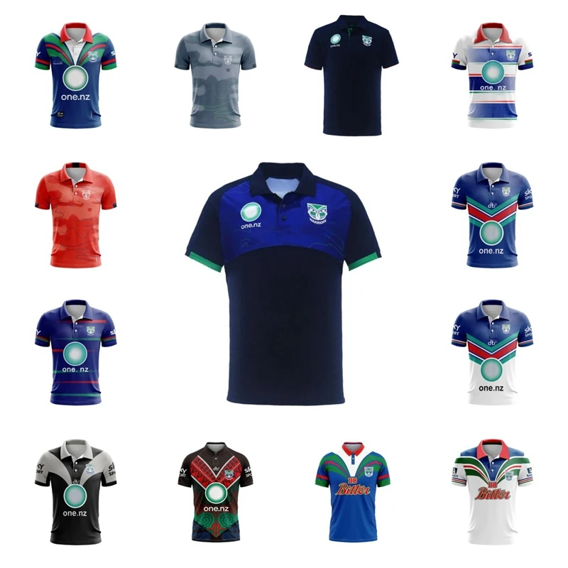 2023 2024 Bambini Nuova Zelanda Warriors Homeawaylocaltraditional Training Rugby Jersey Polo Da Uomo