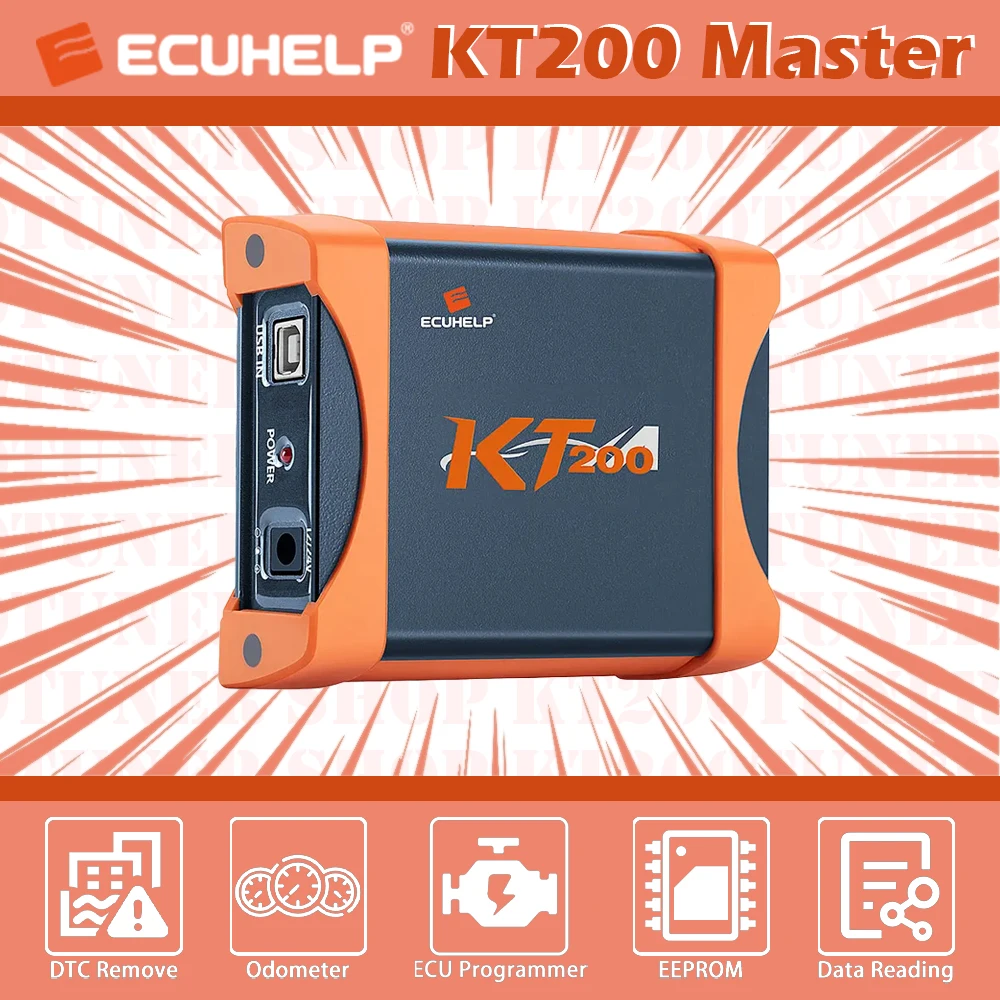 Ecuhelp Kt200 Versione Base Programmatore Ecu Obd2 Per Auto Camion Moto Trattore Barca Supporto Obd/Panca/Boot/Jtag / Bdm