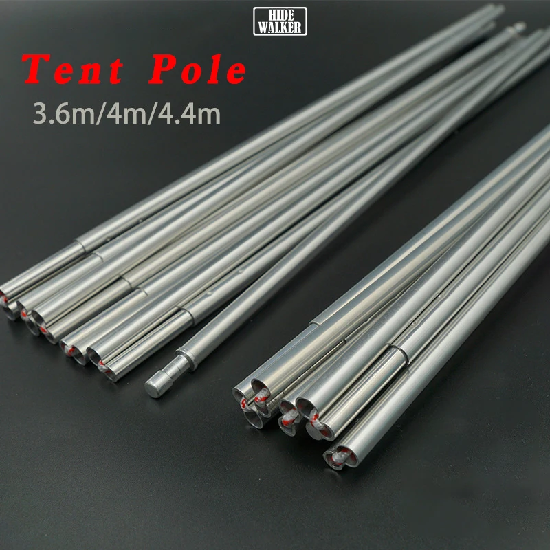 Asta Per Tenda Di Ricambio Asta Per Tenda In Alluminio Da 8Mm 3.6M 4M 4.4M Accessorio Per La Riparazione Del Telaio Della Tenda In Fibra Di Vetro Da C