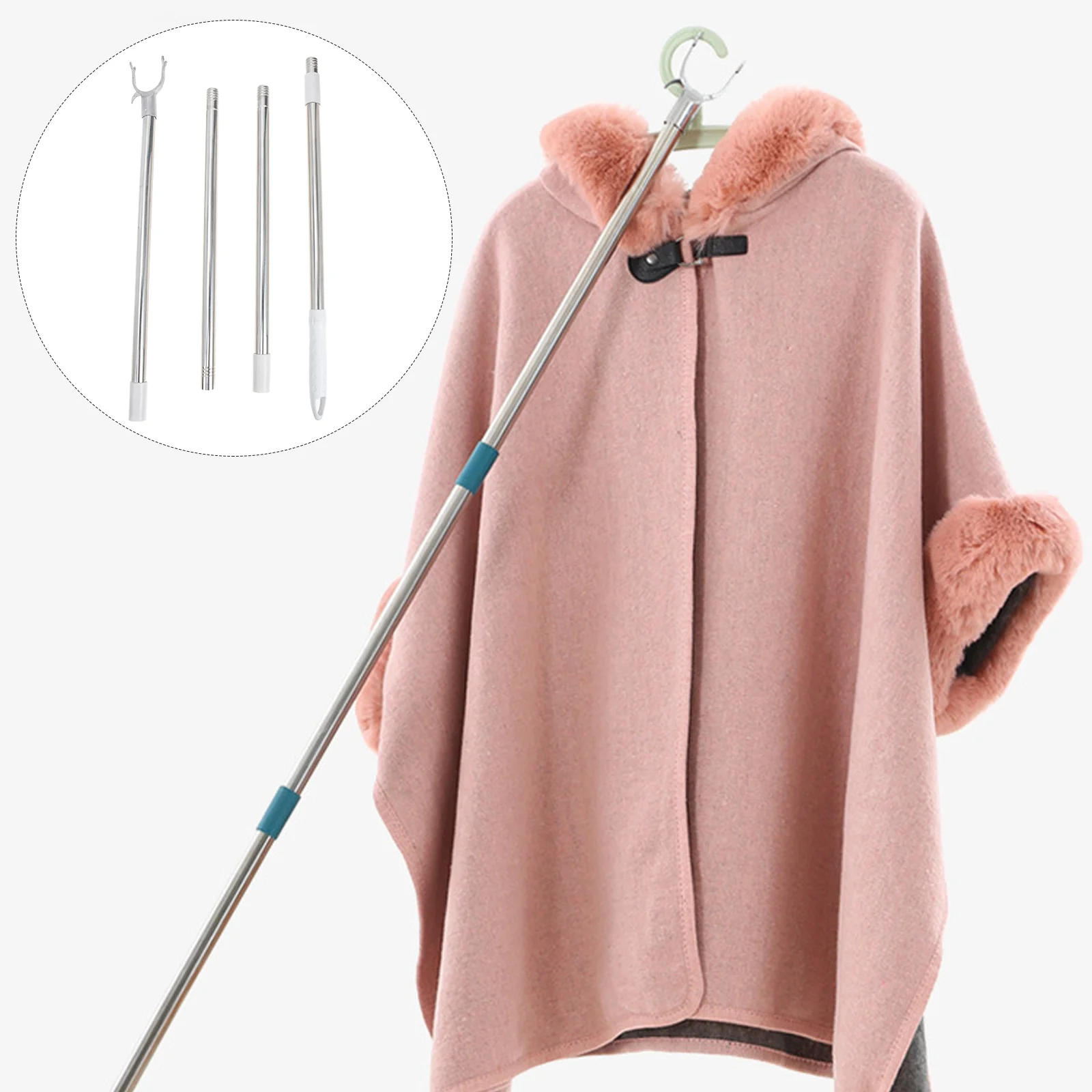 Palo Vestiti Armadio Asta Gancio Raggiungere Asciugatura Bagno Must Haves Reacher Stick Stendibiancheria Abbigliamento Appendiabiti Estensibile