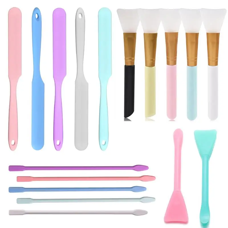 Silicone Stir Sticks Strumenti Per Gioielli Fai Da Te Resina Epossidica Colla Strumenti Per La Miscelazione Del Pigmento Facile Da Pulire Bacchette Pe