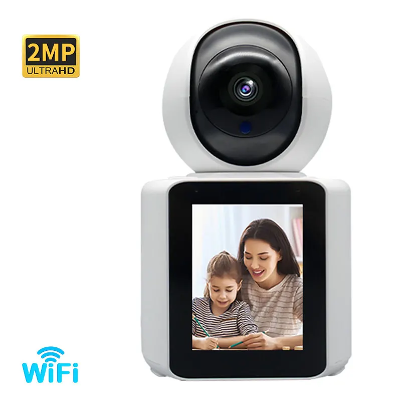 Smart Video Call Camera Visione Notturna Ptz 360 ° Chiamata Audio E Video Bidirezionale Wifi Voice Wake-Up Motion Detection Video Con Un Clic