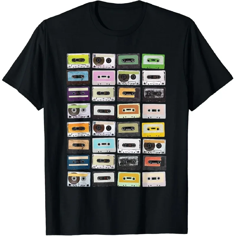 Cassette Tapes 1980S Radio Music Graphic Print T-Shirt Unisex