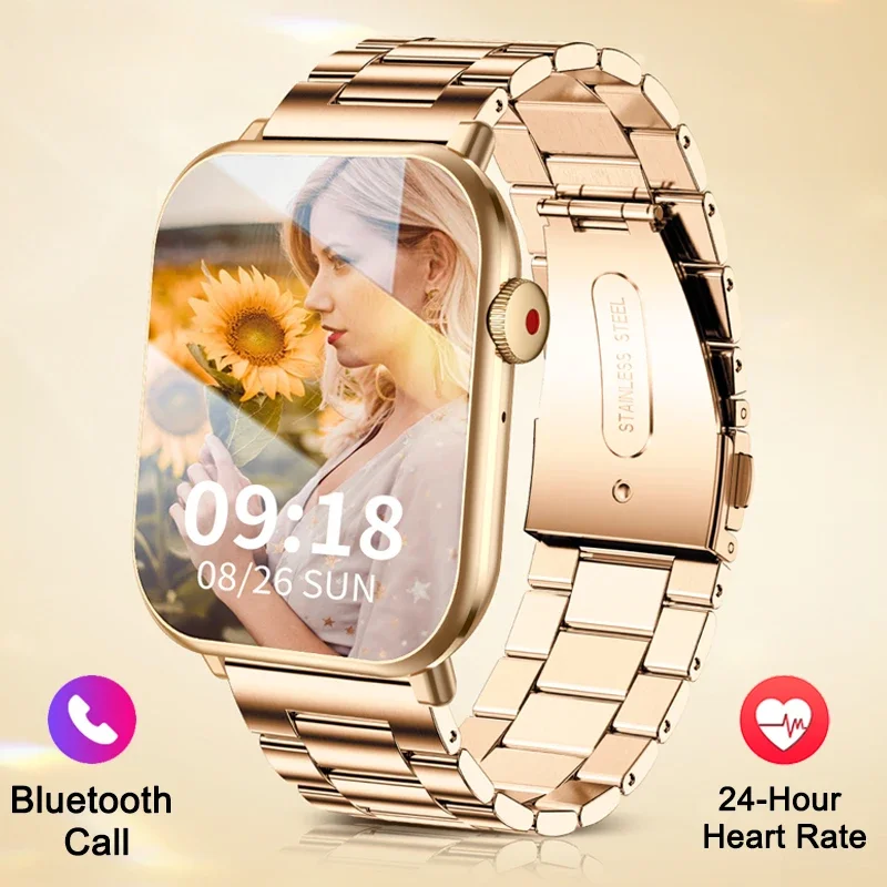 Newblood Pressure Monitoring Smart Watch Women Cardiofrequenzimetro Bracciale Bluetooth Call Temperatura Corporea Smartwatch Impermeabile