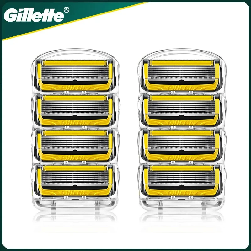 Gillette Fusion Proglide Blades Rasatura Manuale Rasoi Per Barba Ricariche Per Rasoio 5 Strati Per La Cura Del Viso Dell'Uomo Depilazione Sicura