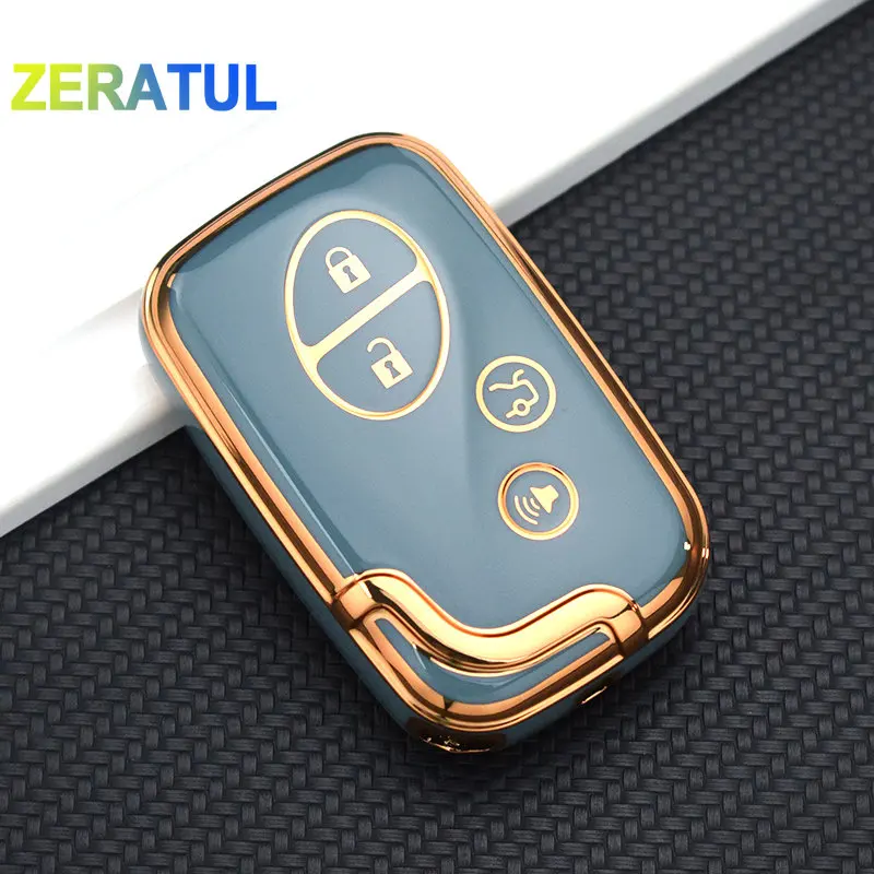 3/4 Pulsanti Tpu Car Remote Key Case Cover Per Lexus Is250 Is300C Rx270 Ct200H Gx400 Gx460 Es240 Es350 Ls460 Gs300 450H 460H