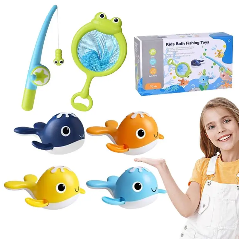 Whale Fishing Game Whale Water Shower Toy Nuoto Balena Vasca Da Bagno Giocattolo Divertimento Tempo Vasca Da Bagno Giocattolo Interattivo E Divertente