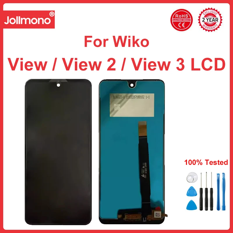 Per Wiko View / View 2 W _ C800/ View 3 Pro / View 4 Display Litelcd + Touch Screen Digitizer Assembly Per Wiko View 3 View 5 Plus