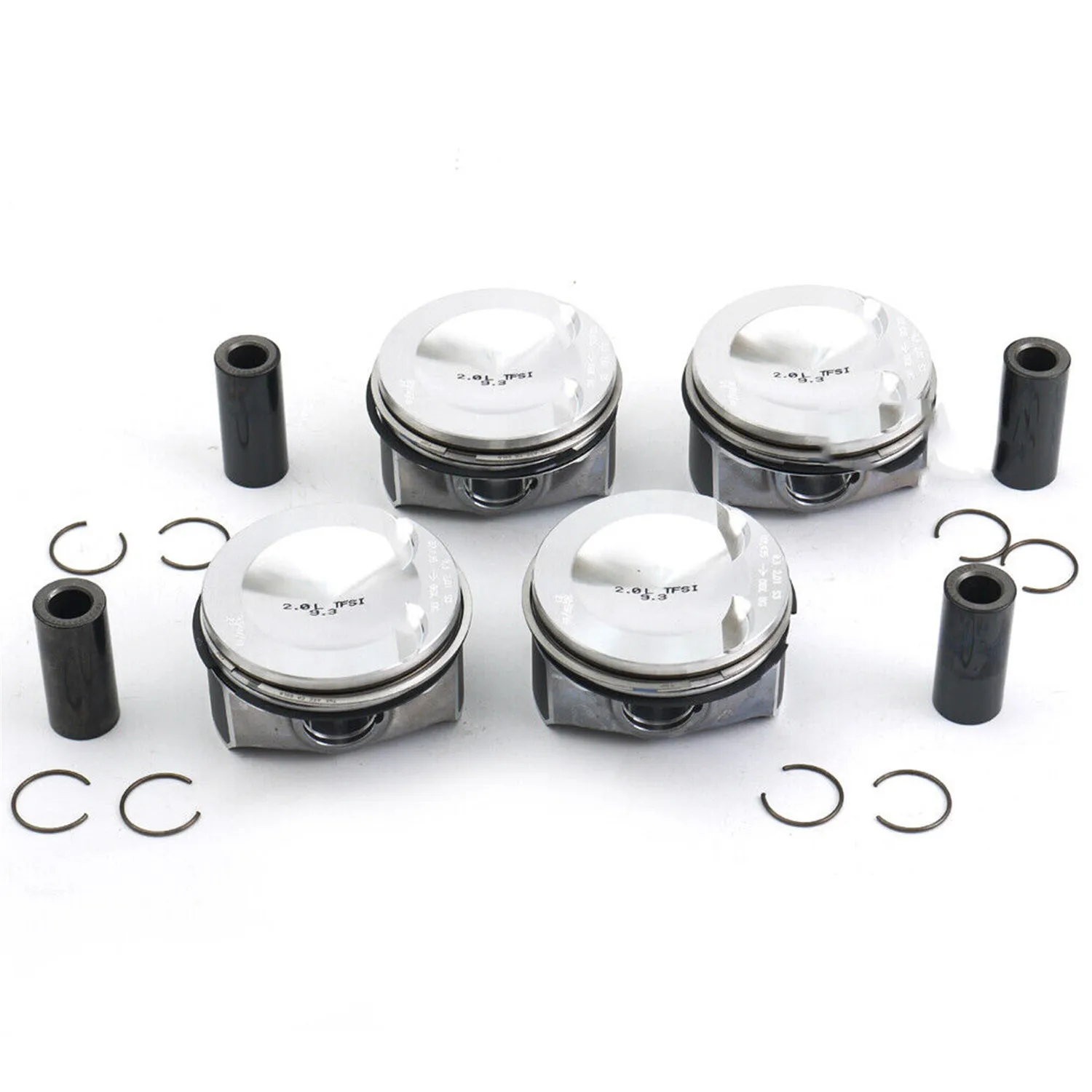 Set Di Fasce Elastiche 4 Pezzi Per Audi S3 8V Tts Golf R Mk7 2.0 Tsi Cjx Djh Dnu 06K 107 065 06H 198 151 C 06H 198 151C Parti Di Automobili Del Motore