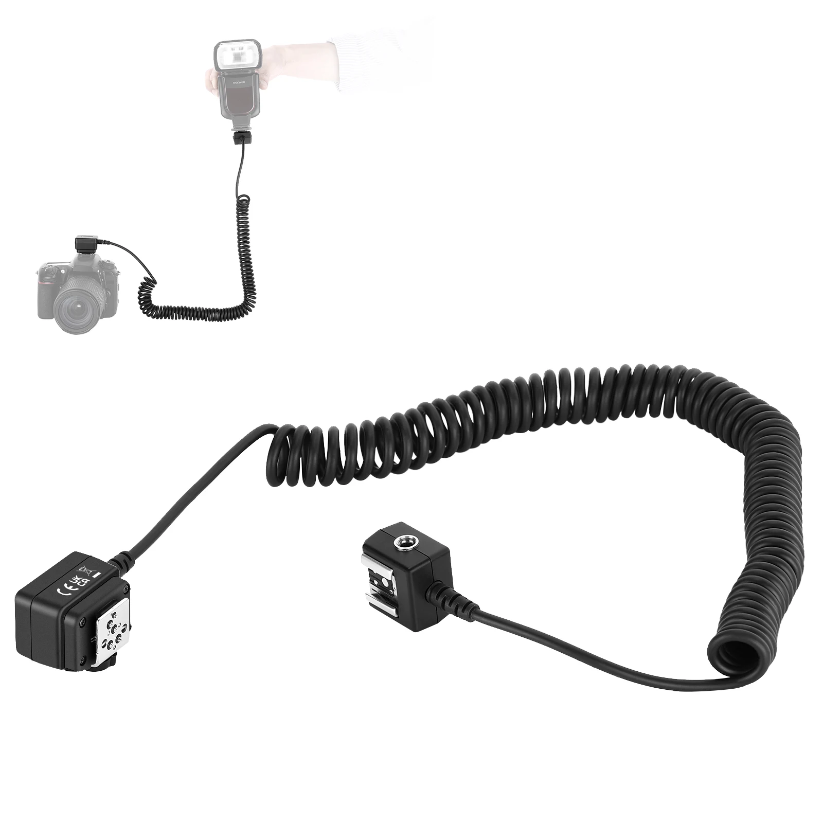 Neewer 6.6 '/2M Ttl Off Camera Flash Speedlite Cord Per Nikon Sb-5000 Sb-910 Sb-900 Sb-800 Sb-700 Sb-600 Sb-400 Nikon Z6 Z6Ii Z5
