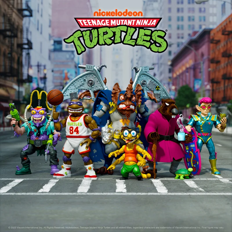 Spot Super7 Tartarughe Ninja 9 Wave Devil Animals Spirale Zanzare Cimici Dunks Donazak Action Figure