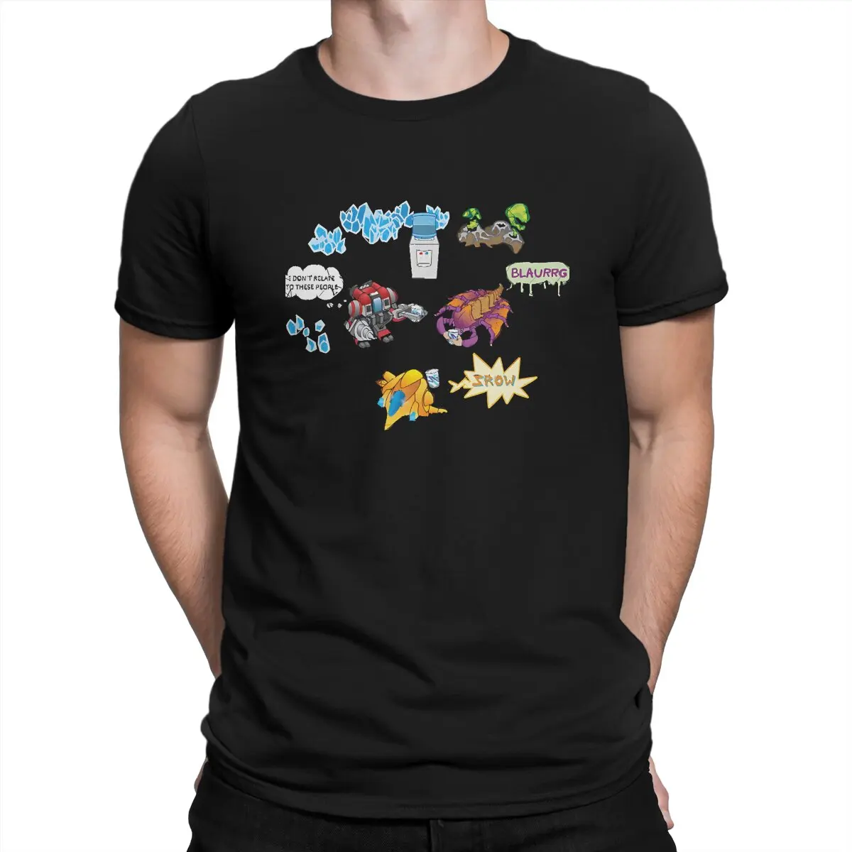 Starcraft Game Mineral Line Talk Tshirt Graphic Men Top Vintage Goth Summer Clothing Cotton Harajuku T Shirt