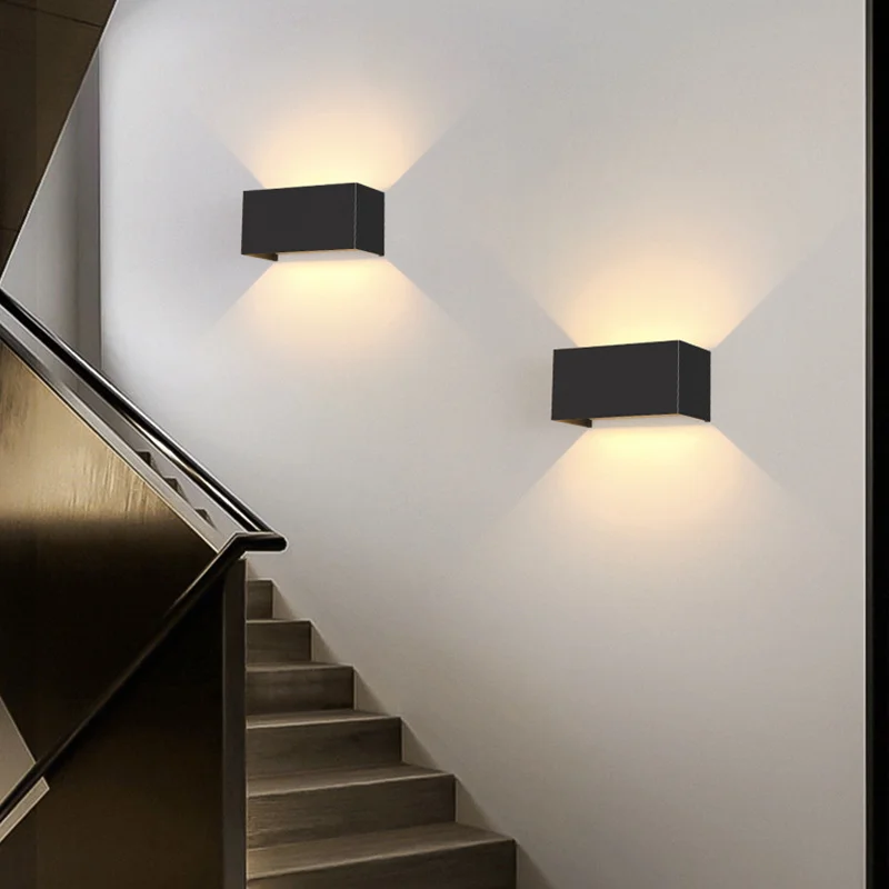 Roukeymi Garden Led Double Outdoor 20W Led Wall Outdoor Ip65 Portico Decorativo Home Outdoor Light Up And Down Lamp Simpl Dimmer