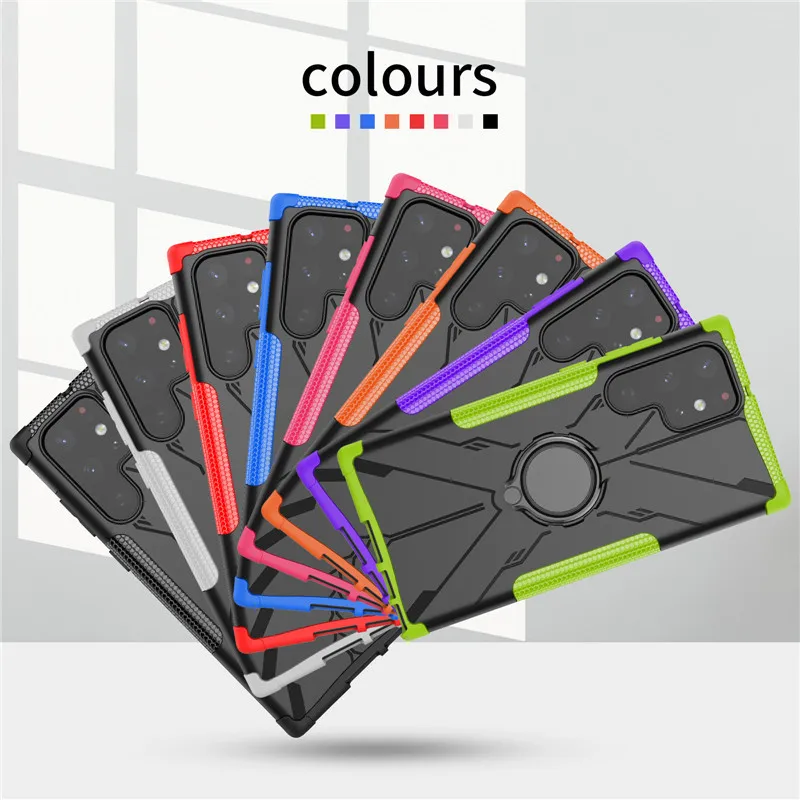 Cover Antiurto Per Samsung Galaxy S22 Ultra Custodia Samsung S22 Ultra Cover Supporto Rigido Paraurti Protettivo Posteriore Galaxy S22 Ultra